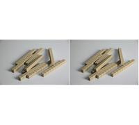 WISSNER AKTIV lernen - Diènes dix bâtons 10 pièces, en RE-Wood®, dans Un Poly-Sac (Lot de 2)