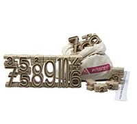 WISSNER aktiv lernen - Ensemble de 68 numéros empilés en RE-Wood, dans une boîte R80022.000 Naturel