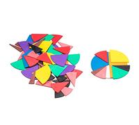 WISSNER® AKTIV lernen - Fractions Plastiques Rondes, 10 Cercles complets, en Coffret Plastique - RE-Plastic®