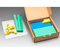 Wissner® aktiv lernen Jouets éducatifs Jeu de plaques de centaine 10x10 cm (29 pièces), RE-Plastic® Calcul décimal