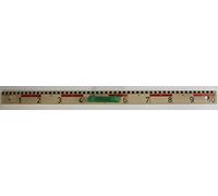 WISSNER® aktiv lernen - Magnétique Règle 100 cm avec graduations dizaines - RE-Wood®