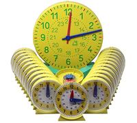 WISSNER® aktiv lernen - Montres, kit pour la classe, 25 pces, en carton - RE-Plastic®