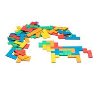 WISSNER AKTIV lernen-Pentominos-RE-Wood, 080590.000, Rouge,Vert