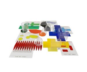 WISSNER® AKTIV lernen - Set de Solides avec développés, Les arêtes et formules adaptées - RE-Plastic®