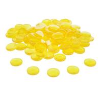 WISSNER® Lot de 100 Pierres de 20 mm de diamètre - en Plastique RE-Plastique - Incassables et Robustes - pour bricoler, Apprendre et décorer