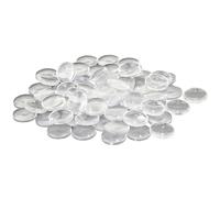WISSNER Lot de 100 Pierres de 20 mm de diamètre, pépites Transparentes en Plastique RE, incassables et Robustes, pour bricoler, Apprendre et décorer