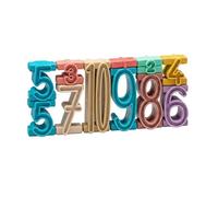 WISSNER Montessori Lot de 11 Chiffres empilables avec Instructions (français Non Garanti) - Jouet éducatif pour Enfants - Favorise la compréhension des Chiffres et Les Couleurs