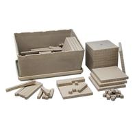 WISSNER® RE-Wood Dienes Assortiment de base (151 pièces) - Jouet éducatif