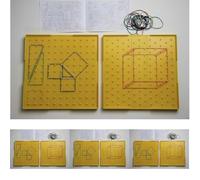 WISSNER Table géométrique - Jeu éducatif (Lot de 4)