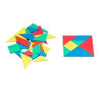 Wissner Tangram Puzzle Jeu de 4 Puzzle chinois - robuste - Fait de plastique solide