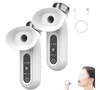 Wistie Dry Eye Steamer, Wistie Steam Therapy Wand, Handheld Eye Moisturizer with Cold and Hot Compress Modes, 3-Temperature Levels, Mini Soothing Steamer for Eyes Care, Rechargeable Eye Steam (2PCS)