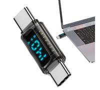 Wisylizv Adaptateur USB C C - Adaptateur Femelle Compatible avec Les appareils de Type C | Adaptateur d'extension Complet 140 W | Affichage numérique mâle t0 mâle et Femelle connecteur HD