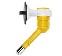 Wisylizv Buse de distributeur d'eau pour chiens - Tête de fontaine murale pour bouteilles, anti-gouttes, adaptateur d'eau potable réutilisable pour grands petits chiens