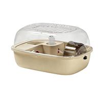 Wisylizv Cage d'habitat pour hamster - Boîtier en acrylique bien visible - Partie supérieure ventilée et à ouvrir - Maison portable pour hamsters nains et souris - Idéale pour les dortoirs, les