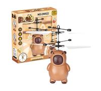 Wisylizv Capteur Helicopter | Glowing Flying Crystal Ball | Interactive Capybara Shaped Flying Character With LED Lights | Rechargeable Aviation Fun For Boys And Girls