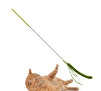 Wisylizv Cat Wand Toy - Simulated Setaria Kitten Toy Rod | Cat Stick | Simulated Dogtail Grass Teaser | Faux Grass Shaped Plush Rod for Physical Training and Playing