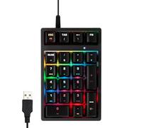 Wisylizv Clavier numérique | Clavier mécanique à dix-sept touches | Clavier numérique filaire avec plug-in - Pour ordinateur de bureau, ordinateur portable, analystes financiers, programmeurs