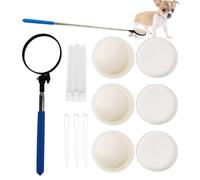 Wisylizv Collecteur d'échantillons pour chiens et chats | Collecteur télescopique à manche long - Barre pour petites et grandes chiennes, kit de test de grossesse
