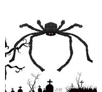 Wisylizv Décorations d'araignée - Araignées réalistes | Grandes araignées d'Halloween effrayantes | Décor de Cour d'extérieur inquiétant pour les objets de configuration des fêtes dans la maison