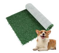 Wisylizv Dog Grass Pee Pad | Artificial Puppy Training Rug | Small Dog Training Pad | for Pet Parents Busy Professionals Home Office Apartment Bedroom Living Room Study Garden