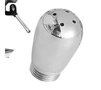 Wisylizv Embout de buse vapeur - Kit de pointe - Didzlle pour - Fixation en acier inoxydable à 4 trous pour mousse de lait - Accessoires haute pression pour machine à café - Tête de métallique 304