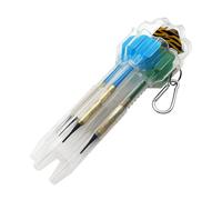 Wisylizv Étui porte-fléchettes pour 3 unités, porte-ailes, mallette réglable portable pour 3 fléchettes, usage intérieur et extérieur, pratique compétition, blanc, Voir la description, Voir