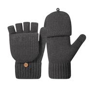 Wisylizv Fingerless Gloves Women - Warm Texting Mittens | Winter Fingerless Glove | for Running Dog Walking Hiking Sports Bicycle Climbing Skiing Mountaineering