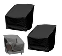 Wisylizv Lot de 2 housses de chaises d'extérieur, respirantes, respirantes, 79 x 84 x 91 cm, pour jardin, terrasse, balcon