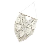 Wisylizv Macrame Wall Decor | Chic Tapestry Hand Woven Pendant | Macrame Wall Decor for Home Bedroom, Elegant Eye catching Handmade WallArt Decoration Bohemian Tassel Hand Woven Pendant