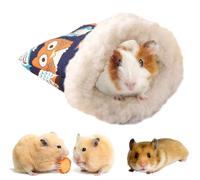 Wisylizv Panier d'hiver pour petits animaux de compagnie avec doublure en peluche, doux pour animaux domestiques, hérisson, chinchilla, hamster, lapin, cochon d'Inde, gerbille, furet écureuil