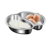 Wisylizv Panier vapeur polyvalent, bol de cuisson vapeur divisé | de cuisson vapeur divisée en sections - Faitout vapeur amélioré et anti-brûlure pour une cuisson