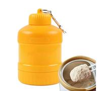 Wisylizv Powder Container | Powder Box With Carabiner | Canister Shaker Portable Bin Storage Leak Proof Bottle For Bodybuilding Camping Workout Gym