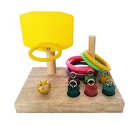 Wisylizv Ring Toss Bird Toy | Brain Development Parakeets Gym | Parrot Intelligence Training Toys | for Cockatiels Lovebirds Budgies Canary Finches Cardinal