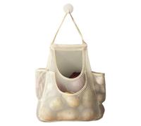 Wisylizv Sacs de rangement pour produits - Sacs à légumes en maille de 51 cm avec design à suspendre | Organiseur d'épicerie en tissu durable | Support mural de cuisine | Accès facile pour une