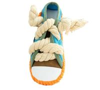 Wisylizv Shoe Shaped Dog Chew Toy Squeaker - Interactive Puppy Teething & Entertainment Toy | Perfect for Small Dogs Puppies Self-Play Boredom Relief Indoor Outdoor Training