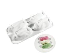 Wisylizv Silicone Cake Molds,4-Cavity Nonstick Food Grade | Funny Cookie Molds Baking Supplies - For Muffin Cookie Cupcake Bread Mousse Jelly Dessert Home Kitchen Party
