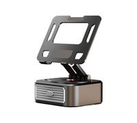 Wisylizv Tablet Holder - 360 Degree Rotating Stéréo Réglable Stand | Wireless Travel Speakers | For Bed Bedside Kitchen Counter Desktop Office Business Car Wall Home