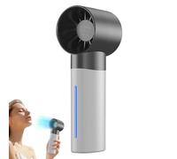 Wisylizv Ventilateur à main avec nébuliseur, ventilateur personnel de brumisation portable | 5 vitesses réglables avec réservoir d'eau 35 ml pour randonnée, lecture, camping, croisière