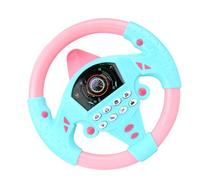 Wisylizv Volant pour - 20cm Jouet de Simulation avec Lumière et Son | ABS Volant Éducatif à Ventouse | Jeu Interactif d’Apprentissage du Trafic pour Bébé 3 Ans+