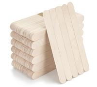 WISYOK 240pcs Spatule en Bois, Bâtonnets de Glace, Batonnet Bois Couleur Naturelle, Bâtons de Glace, Abaisse Langue Adulte, Idéal pour bricoler et décorer - 150x18mm