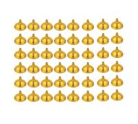 Wisyurt 48 Pièces de Support de Drapeau de Table Miniature 4 X 6 Pouces, Base de Drapeau pour Table, Bureau, Centre de Table de Fête, Or.