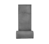 Wisyurt Coussin de Nuque pour Fauteuil Inclinable, en Velours Doux, R¨¦glable, Antid¨¦Rapant, Gris