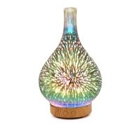 Wisyurt Diffuseur D'Huiles Essentielles en Verre 3D Silencieux de 100 ML pour Chambre et Bureau