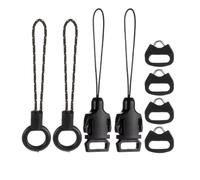 Wisyurt Ensemble de Boucles de Caméra pour Sangle de Caméra DSLR, Adaptateur avec Capuchon en ABS.