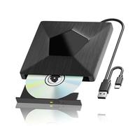 Wisyurt Lecteur Blu-Ray Externe Compatibilité Large, USB 3.0 & Type-C | Compatibilité XP-11 et macOS, pour portable ou bureau; non adapté voitures/TV/tablettes.