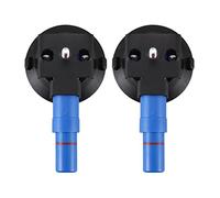 Wisyurt Lot de 2 3 gobelets concaves sous vide, 75 mm, haute performance, avec boulons filetés M6