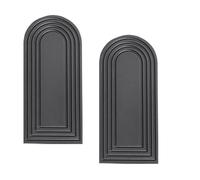 Wisyurt Lot de 2 vases muraux en bois style rustique et bohème pour entrée, couloir, salle de bain, salon, chambre