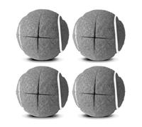 Wisyurt Lot de 4 Balles de Tennis Prédécoupées pour Déambulateurs, Patins en Feutre, Ajustement Universel pour la Plupart des Déambulateurs et Pieds de Meubles, Installation Facile