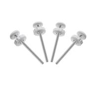 Wisyurt Lot de 4 tiges filetées de rechange pour barrière de bébé et chien - Extra longues - Accessoires de barrière de tension pour animaux domestiques - Blanc