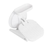 Wisyurt No-Drill Repose-pieds de douche avec ventouse Repose-pieds de pédicure Étagère de rangement pour la maison et la salle de bain d'hôtel
